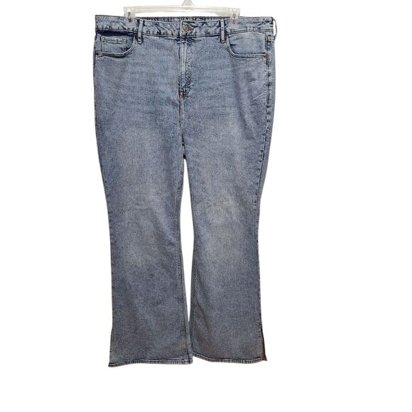 Old Navy Jean Womens 20 Blue Flare Higher High Rise Medium Wash Stretch Denim‎ - Picture 1 of 11